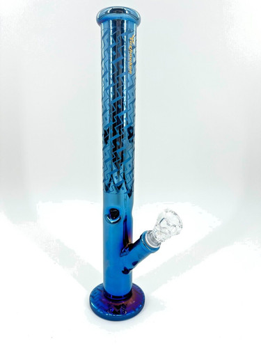 Heavy blue glass bong - blue,
